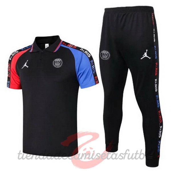 Conjunto Completo Polo Paris Saint Germain 2020 2021 Negro Azul Camisetas Originales Baratas