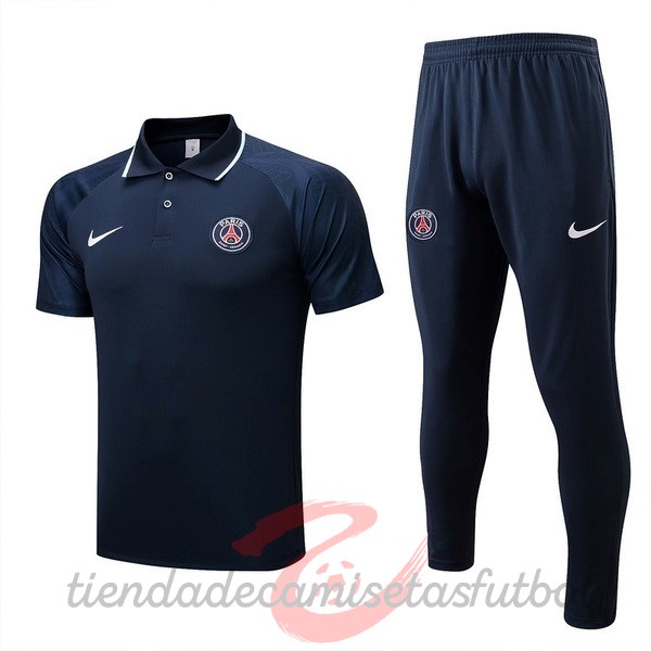 Conjunto Completo Polo Paris Saint Germain 2022 2023 Azul Marino Camisetas Originales Baratas