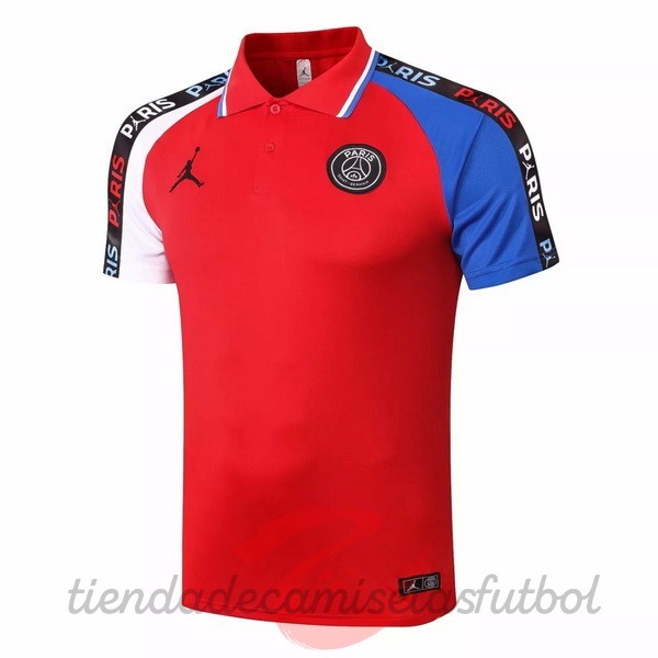 Polo Paris Saint Germain 2020 2021 Rojo Blanco Azul Camisetas Originales Baratas