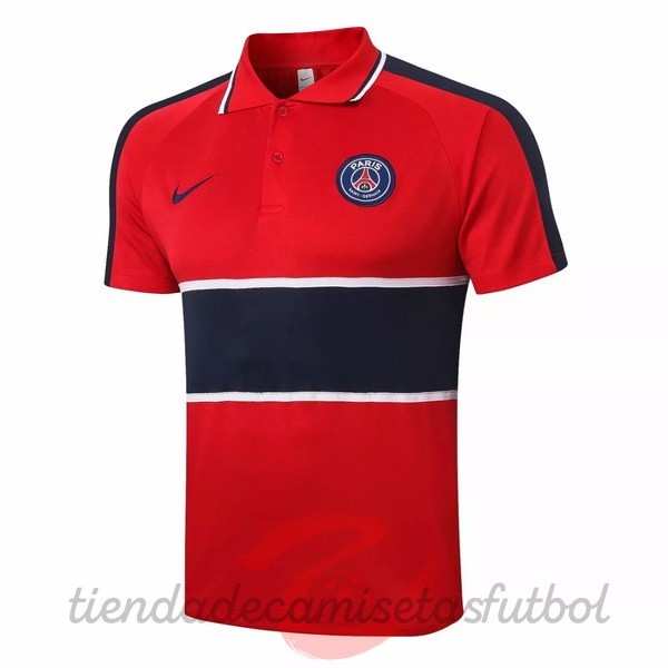 Polo Paris Saint Germain 2020 2021 Rojo Negro Camisetas Originales Baratas