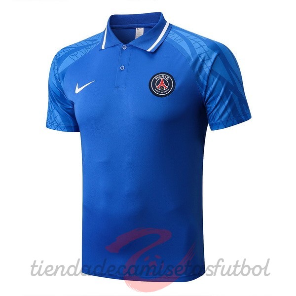 Polo Paris Saint Germain 2022 2023 Azul Camisetas Originales Baratas