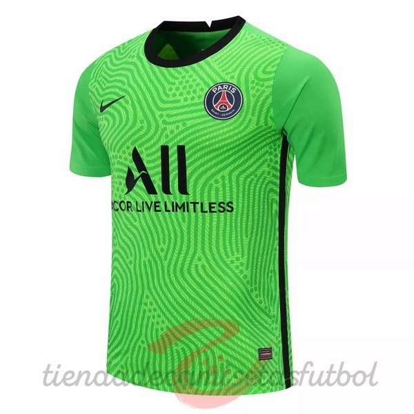 Camiseta Portero Paris Saint Germain 2020 2021 Verde Camisetas Originales Baratas