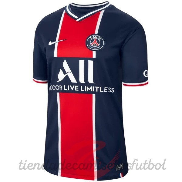 Casa Camiseta Paris Saint Germain 2020 2021 Azul Camisetas Originales Baratas