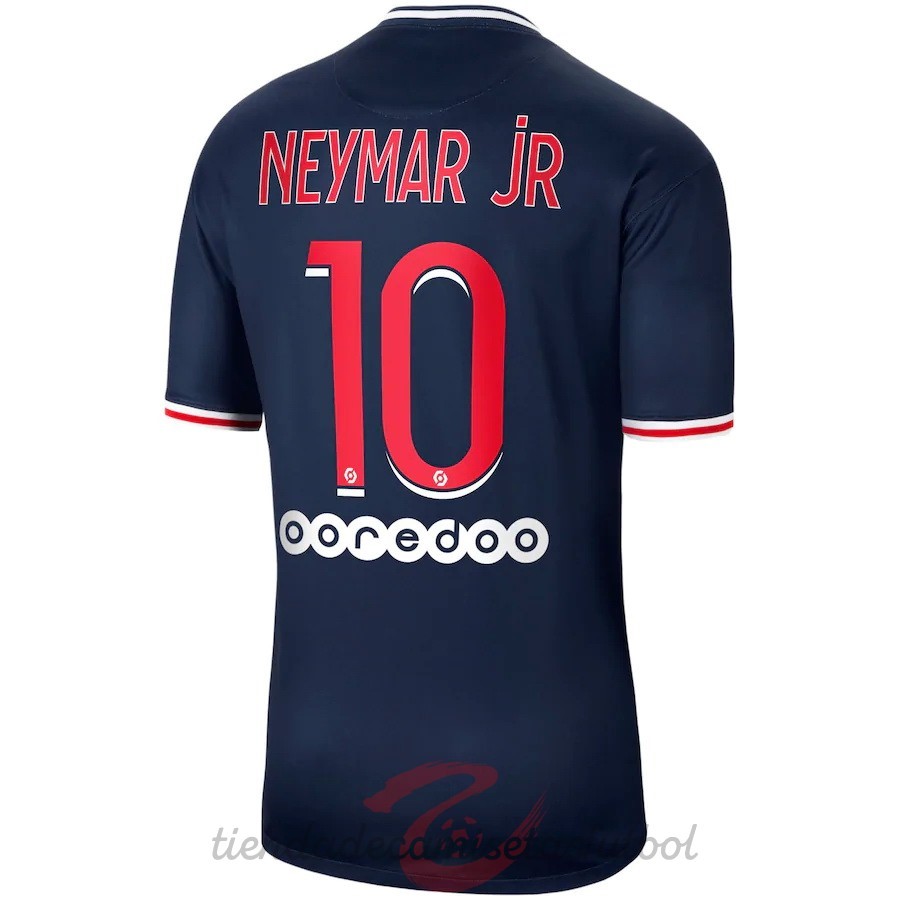 NO.10 Neymar JR Casa Camiseta Paris Saint Germain 2020 2021 Azul Camisetas Originales Baratas