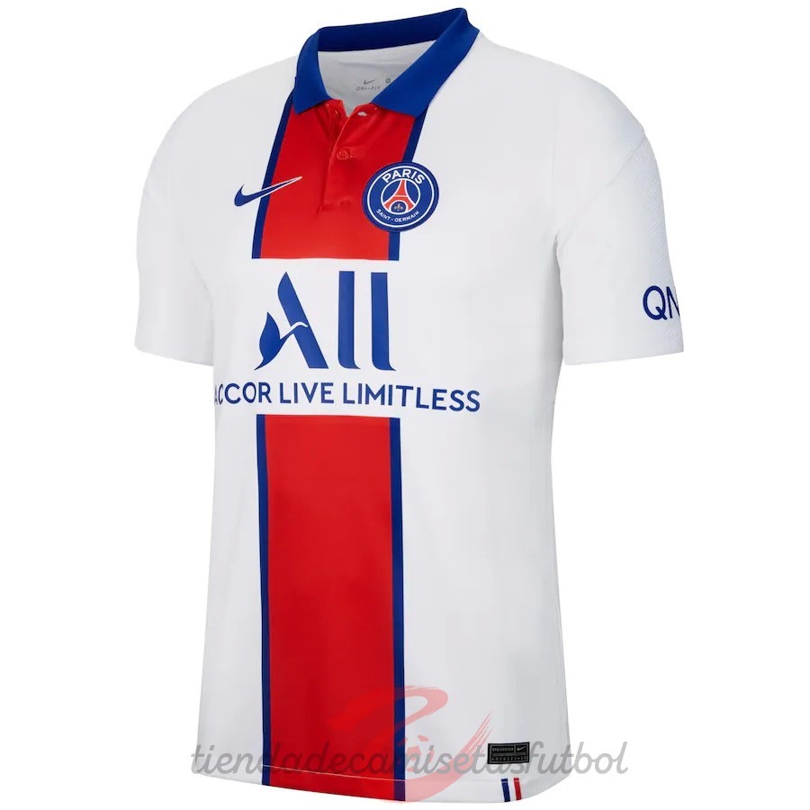 Segunda Camiseta Paris Saint Germain 2020 2021 Blanco Camisetas Originales Baratas