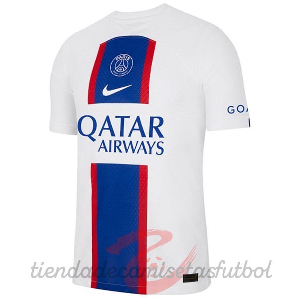 Tailandia Tercera Jugadores Camiseta Paris Saint Germain 2022 2023 Blanco Camisetas Originales Baratas