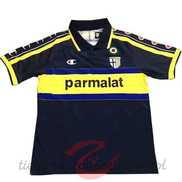 Segunda Camiseta Parma Retro 1999 2000 Negro Camisetas Originales Baratas