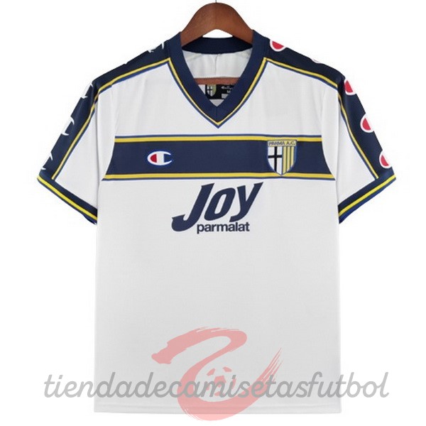 Segunda Camiseta Parma Retro 2001 2002 Blanco Camisetas Originales Baratas
