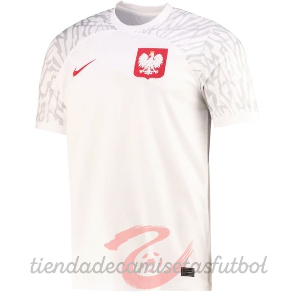 Tailandia Casa Camiseta Polonia 2022 Blanco Camisetas Originales Baratas