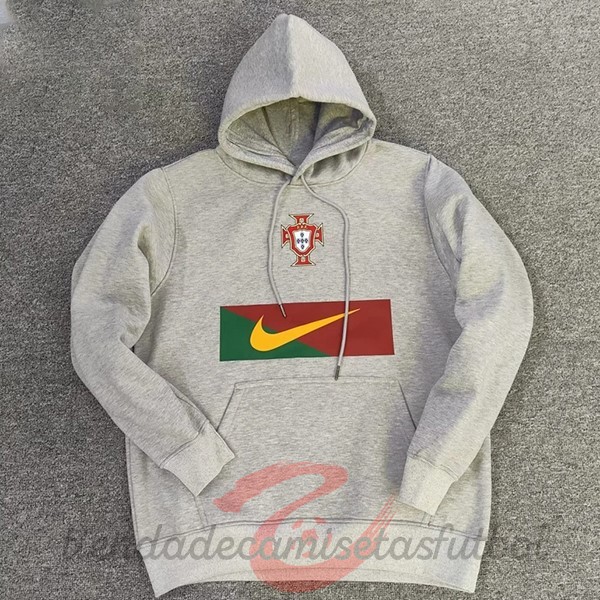Sudaderas Con Capucha Portugal 2022 Gris Camisetas Originales Baratas