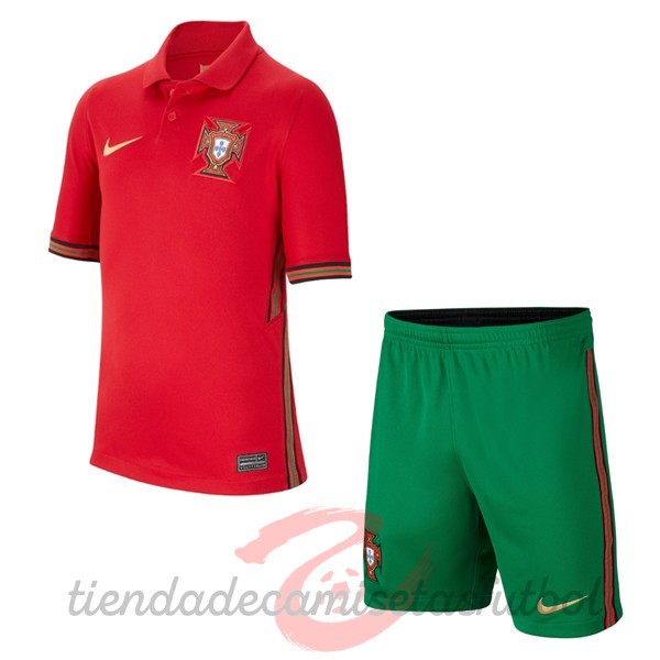 Casa Conjunto De Niños Portugal 2020 Rojo Camisetas Originales Baratas