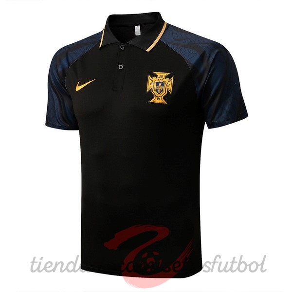 Polo Portugal 2022 Negro Camisetas Originales Baratas