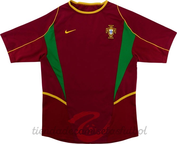 Casa Camiseta Portugal Retro 2002 Rojo Camisetas Originales Baratas