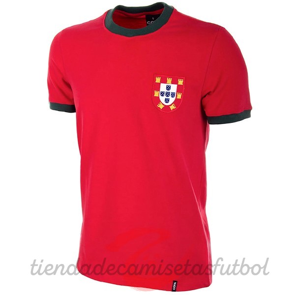 Casa Camiseta Portugal Retro 1966 1969 Rojo Camisetas Originales Baratas