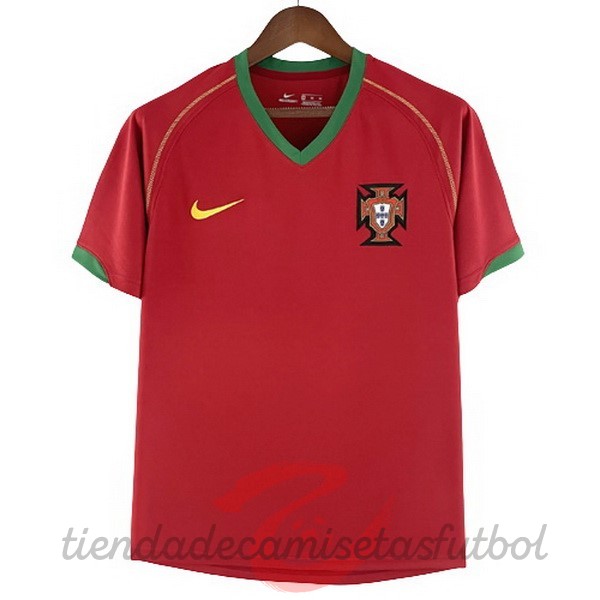 Casa Camiseta Portugal Retro 2006 Rojo Camisetas Originales Baratas