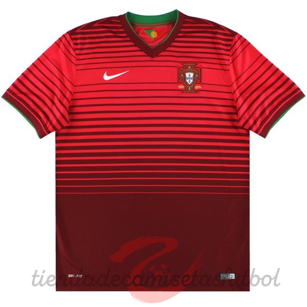 Casa Camiseta Portugal Retro 2014 Rojo Camisetas Originales Baratas