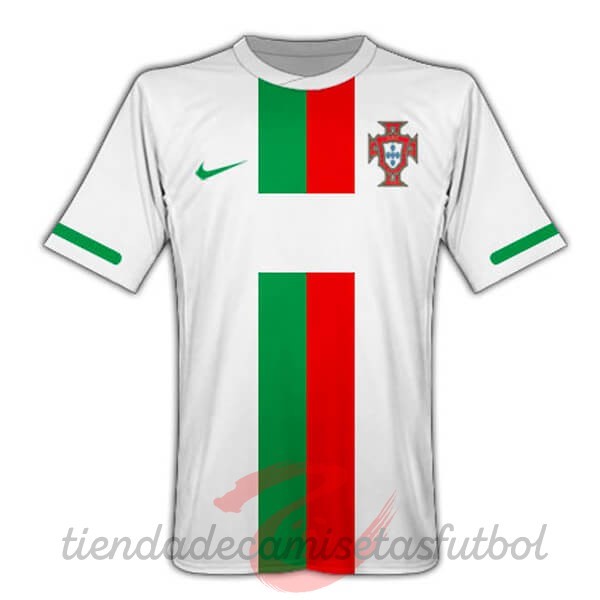 Segunda Camiseta Portugal Retro 2010 Blanco Camisetas Originales Baratas