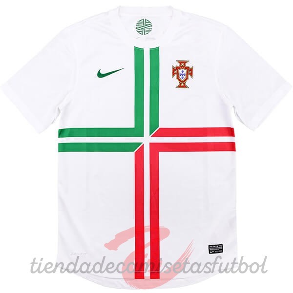 Segunda Camiseta Portugal Retro 2012 Blanco Camisetas Originales Baratas