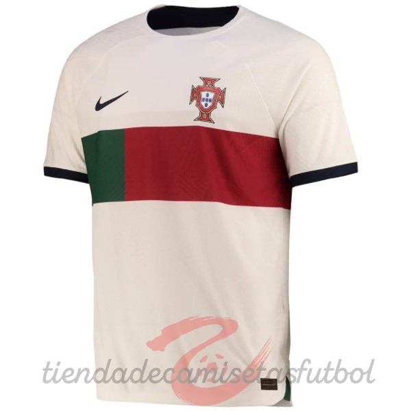 Tailandia Segunda Jugadores Camiseta Portugal 2022 Blanco Camisetas Originales Baratas