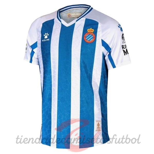 Casa Camiseta RCD Español 2020 2021 Azul Camisetas Originales Baratas