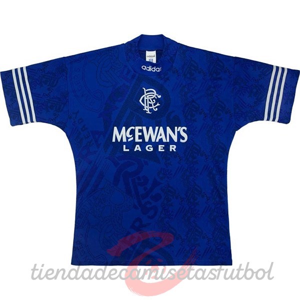 Casa Camiseta Rangers Retro 1994 1996 Azul Camisetas Originales Baratas