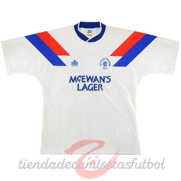 Segunda Camiseta Rangers Retro 1990 1992 Blanco Camisetas Originales Baratas