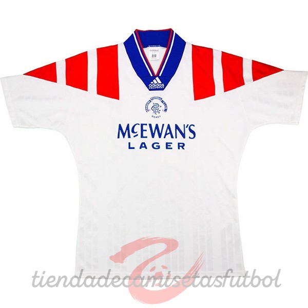 Segunda Camiseta Rangers Retro 1992 1993 Blanco Camisetas Originales Baratas