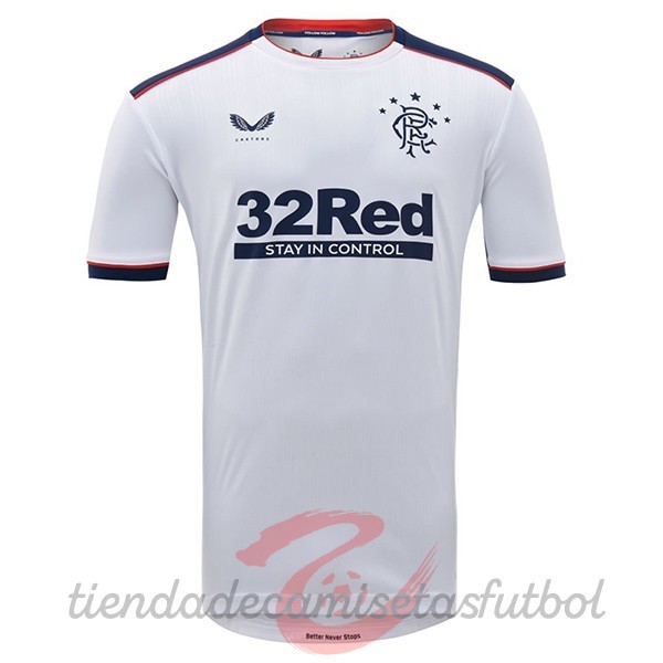 Segunda Camiseta Rangers 2020 2021 Blanco Camisetas Originales Baratas