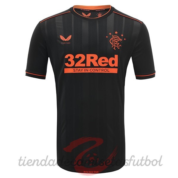 Tercera Camiseta Rangers 2020 2021 Negro Camisetas Originales Baratas