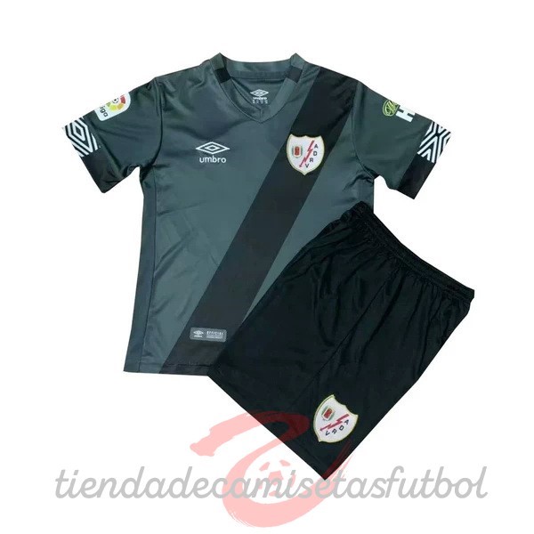 Segunda Conjunto De Niños Rayo Vallecano 2020 2021 Verde Camisetas Originales Baratas
