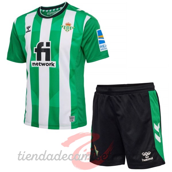 Casa Conjunto De Niños Real Betis 2022 2023 Verde Camisetas Originales Baratas