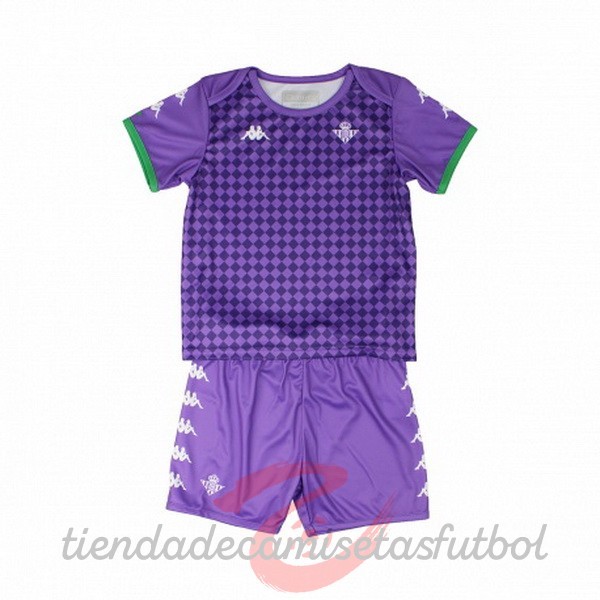 Segunda Conjunto De Niños Real Betis 2020 2021 Purpura Camisetas Originales Baratas
