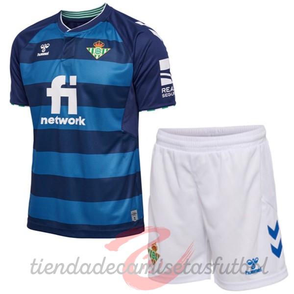 Segunda Conjunto De Niños Real Betis 2022 2023 Azul Camisetas Originales Baratas