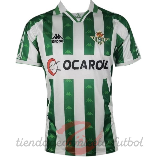 Casa Camiseta Real Betis Retro 1995 1996 Verde Camisetas Originales Baratas