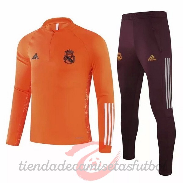 Chandal Real Madrid 2020 2021 Naranja Camisetas Originales Baratas