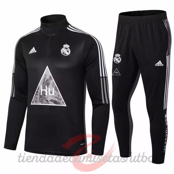 Chandal Real Madrid 2020 2021 Negro Gris Camisetas Originales Baratas