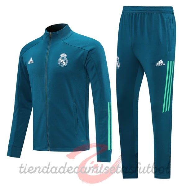 Chandal Real Madrid 2020 2021 Verde Marino Camisetas Originales Baratas