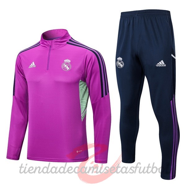 Chandal Real Madrid 2022 2023 Purpura II Negro Camisetas Originales Baratas