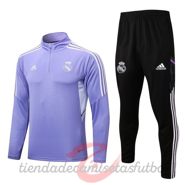 Chandal Real Madrid 2022 2023 Purpura I Negro Camisetas Originales Baratas
