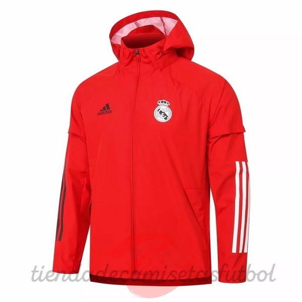 Rompevientos Real Madrid 2020 2021 Rojo Camisetas Originales Baratas