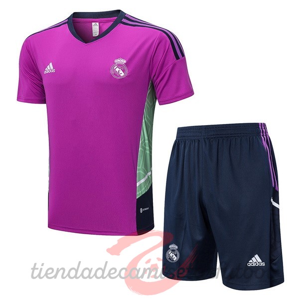 Entrenamiento Conjunto Completo Real Madrid 2022 2023 Purpura Marino Camisetas Originales Baratas