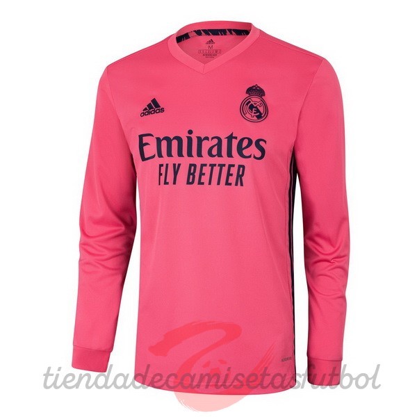 Segunda Manga Larga Real Madrid 2020 2021 Rosa Camisetas Originales Baratas