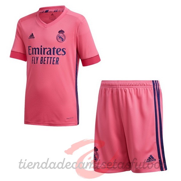 Segunda Conjunto De Niños Real Madrid 2020 2021 Rosa Camisetas Originales Baratas