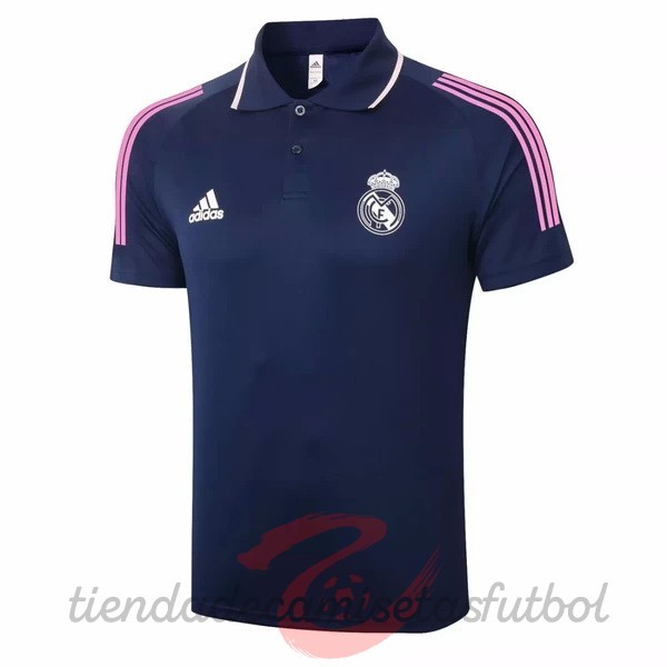 Polo Real Madrid 2020 2021 Azul Marino Camisetas Originales Baratas