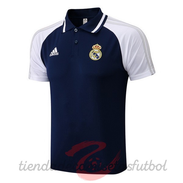 Polo Real Madrid 2022 2023 Negro Blanco Camisetas Originales Baratas