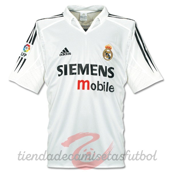Casa Camiseta Real Madrid Retro 2004 2005 Blanco Camisetas Originales Baratas
