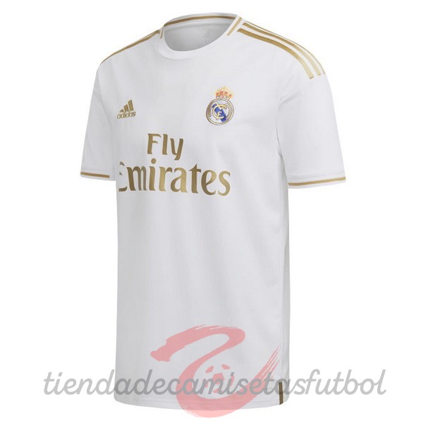 Casa Camiseta Real Madrid Retro 2019 2020 Blanco Camisetas Originales Baratas