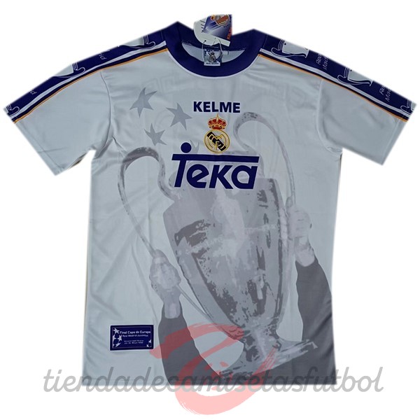 Especial Camiseta Real Madrid Retro 1997 1998 Blanco Camisetas Originales Baratas