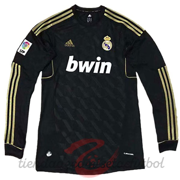 Segunda Camiseta Manga Larga Real Madrid Retro 11 12 Negro Camisetas Originales Baratas