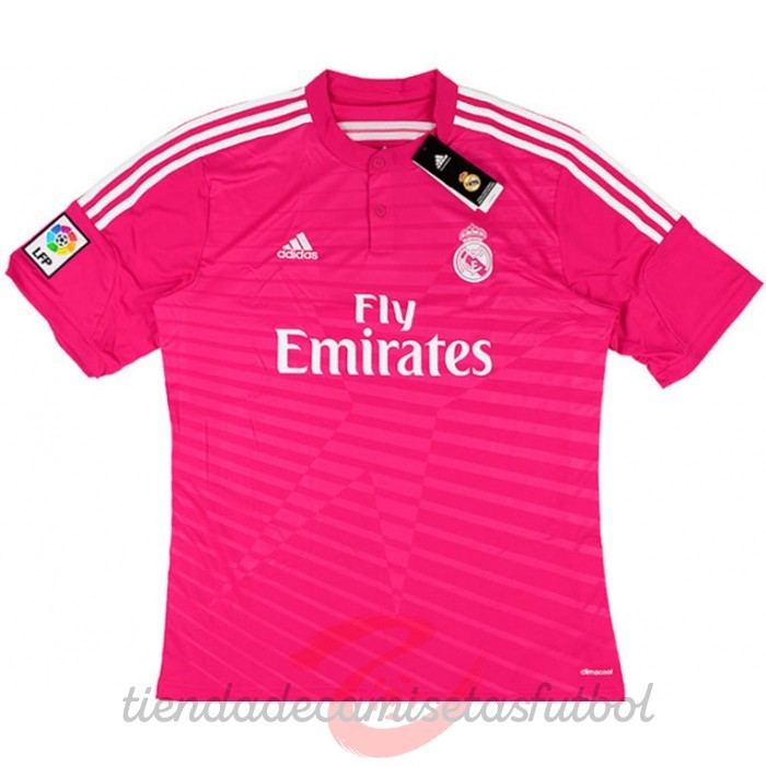 Segunda Camiseta Real Madrid Retro 2014 2015 Rosa Camisetas Originales Baratas